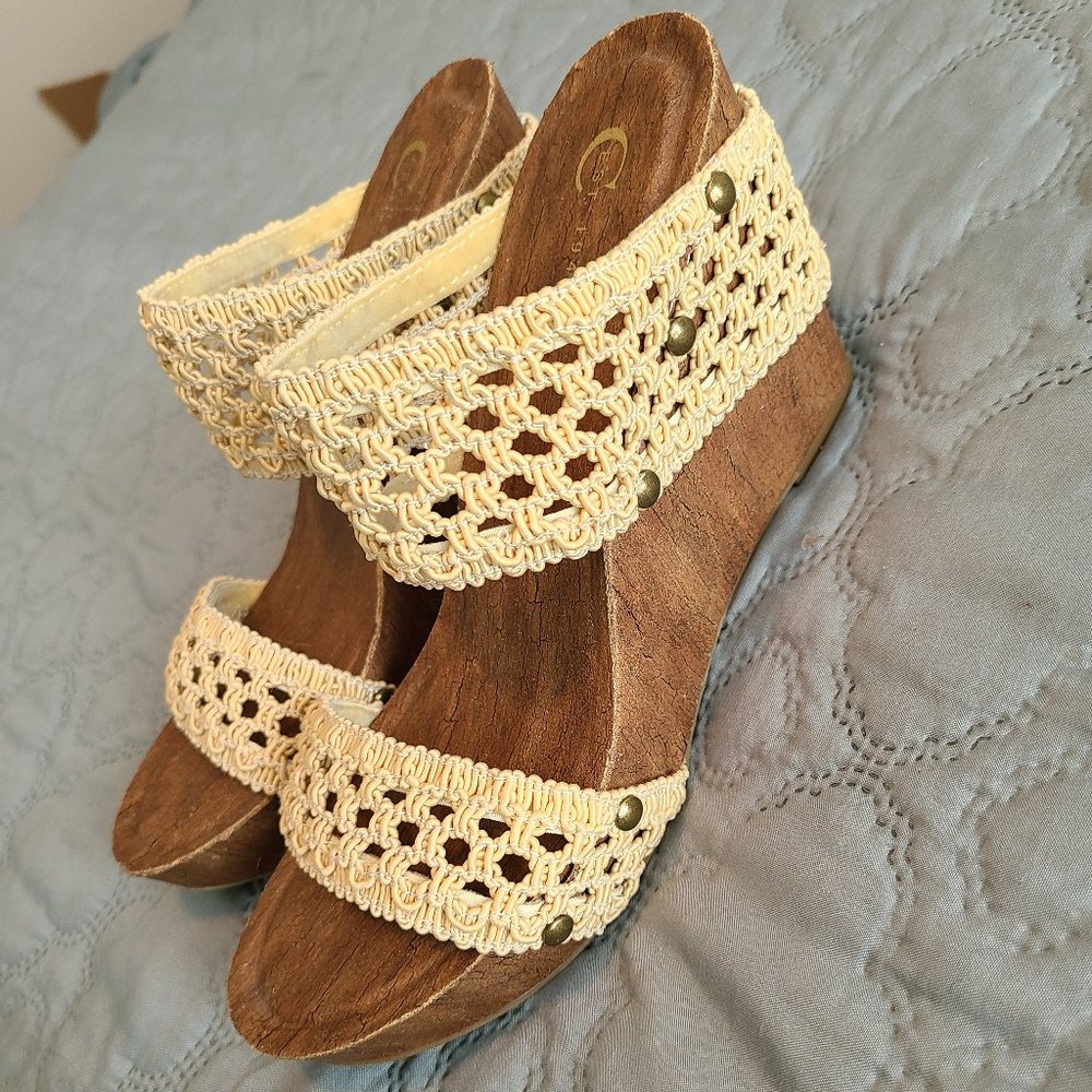 Women's Wedge Sandals- worn twice